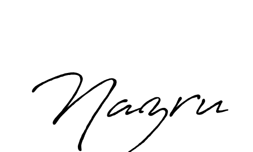 Once you've used our free online signature maker to create your best signature Antro_Vectra_Bolder style, it's time to enjoy all of the benefits that Nazru name signing documents. Nazru signature style 7 images and pictures png