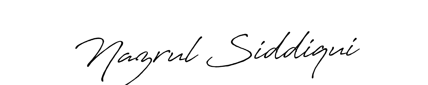 Nazrul Siddiqui stylish signature style. Best Handwritten Sign (Antro_Vectra_Bolder) for my name. Handwritten Signature Collection Ideas for my name Nazrul Siddiqui. Nazrul Siddiqui signature style 7 images and pictures png