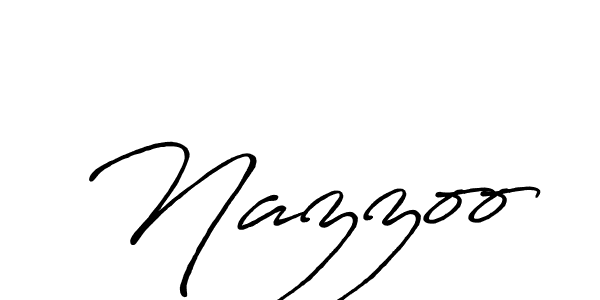 Design your own signature with our free online signature maker. With this signature software, you can create a handwritten (Antro_Vectra_Bolder) signature for name Nazzoo. Nazzoo signature style 7 images and pictures png