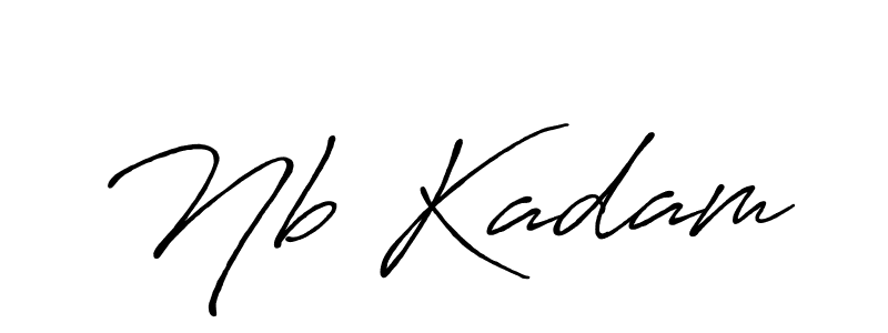 Nb Kadam stylish signature style. Best Handwritten Sign (Antro_Vectra_Bolder) for my name. Handwritten Signature Collection Ideas for my name Nb Kadam. Nb Kadam signature style 7 images and pictures png