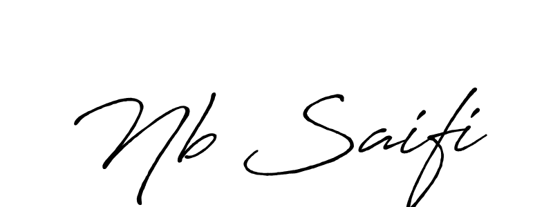 if you are searching for the best signature style for your name Nb Saifi. so please give up your signature search. here we have designed multiple signature styles  using Antro_Vectra_Bolder. Nb Saifi signature style 7 images and pictures png