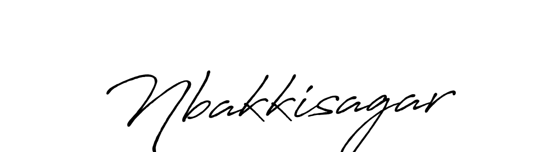 Create a beautiful signature design for name Nbakkisagar. With this signature (Antro_Vectra_Bolder) fonts, you can make a handwritten signature for free. Nbakkisagar signature style 7 images and pictures png