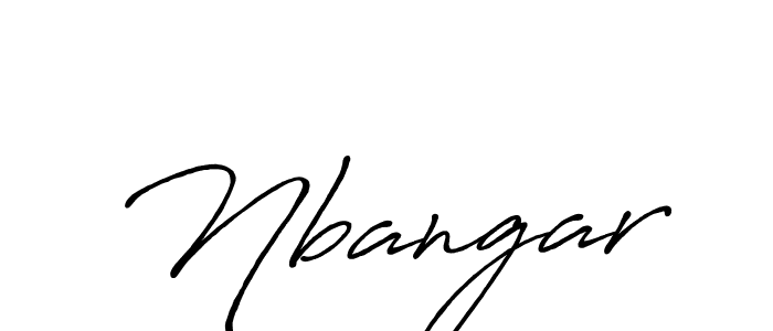 Also we have Nbangar name is the best signature style. Create professional handwritten signature collection using Antro_Vectra_Bolder autograph style. Nbangar signature style 7 images and pictures png