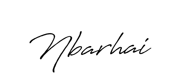 if you are searching for the best signature style for your name Nbarhai. so please give up your signature search. here we have designed multiple signature styles  using Antro_Vectra_Bolder. Nbarhai signature style 7 images and pictures png