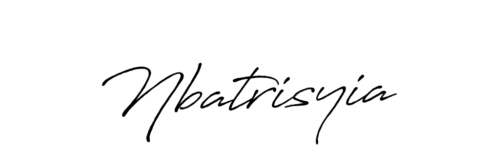 Design your own signature with our free online signature maker. With this signature software, you can create a handwritten (Antro_Vectra_Bolder) signature for name Nbatrisyia. Nbatrisyia signature style 7 images and pictures png