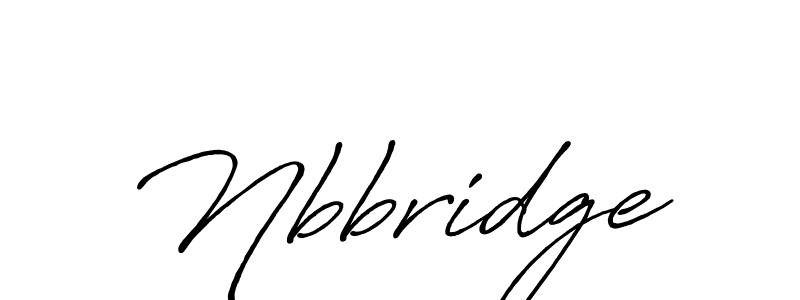 Create a beautiful signature design for name Nbbridge. With this signature (Antro_Vectra_Bolder) fonts, you can make a handwritten signature for free. Nbbridge signature style 7 images and pictures png
