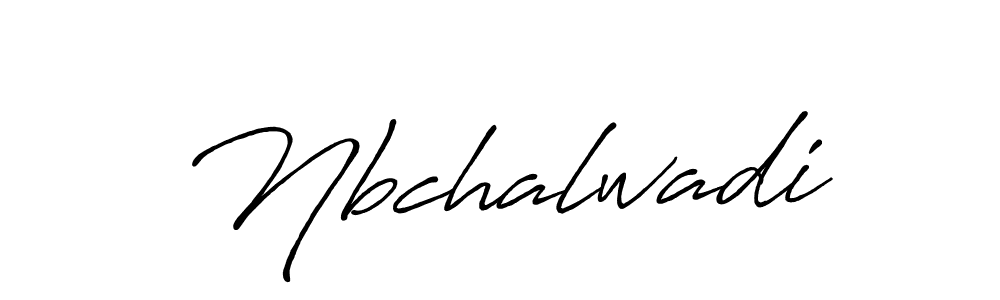 The best way (Antro_Vectra_Bolder) to make a short signature is to pick only two or three words in your name. The name Nbchalwadi include a total of six letters. For converting this name. Nbchalwadi signature style 7 images and pictures png