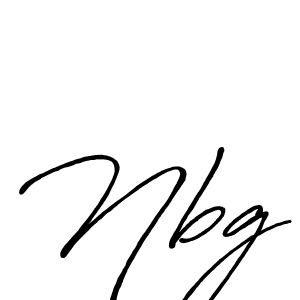 Use a signature maker to create a handwritten signature online. With this signature software, you can design (Antro_Vectra_Bolder) your own signature for name Nbg. Nbg signature style 7 images and pictures png