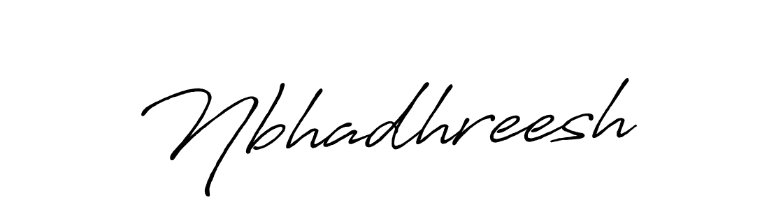 Antro_Vectra_Bolder is a professional signature style that is perfect for those who want to add a touch of class to their signature. It is also a great choice for those who want to make their signature more unique. Get Nbhadhreesh name to fancy signature for free. Nbhadhreesh signature style 7 images and pictures png