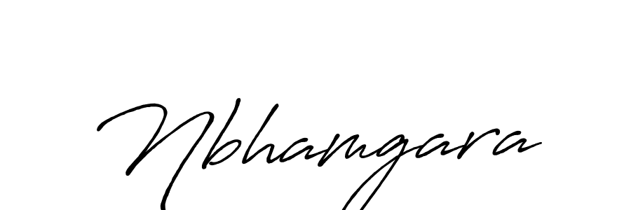 How to make Nbhamgara name signature. Use Antro_Vectra_Bolder style for creating short signs online. This is the latest handwritten sign. Nbhamgara signature style 7 images and pictures png