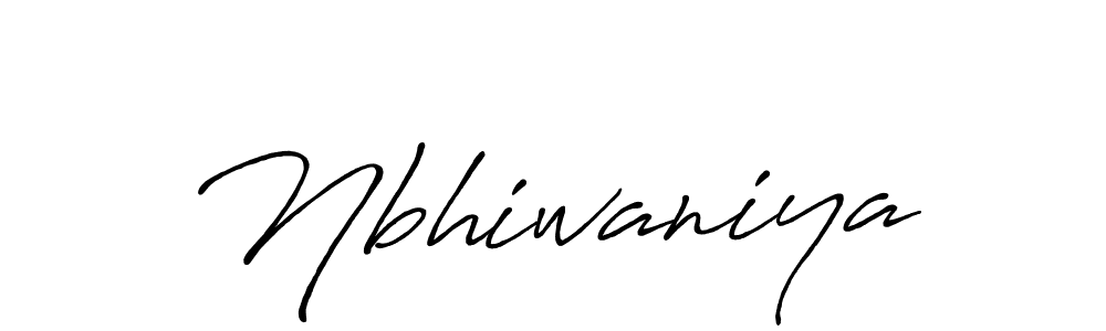 How to make Nbhiwaniya signature? Antro_Vectra_Bolder is a professional autograph style. Create handwritten signature for Nbhiwaniya name. Nbhiwaniya signature style 7 images and pictures png