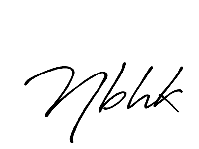 The best way (Antro_Vectra_Bolder) to make a short signature is to pick only two or three words in your name. The name Nbhk include a total of six letters. For converting this name. Nbhk signature style 7 images and pictures png
