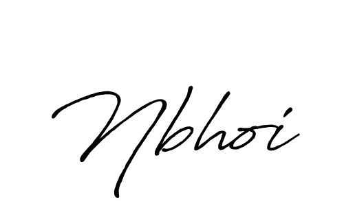 Create a beautiful signature design for name Nbhoi. With this signature (Antro_Vectra_Bolder) fonts, you can make a handwritten signature for free. Nbhoi signature style 7 images and pictures png