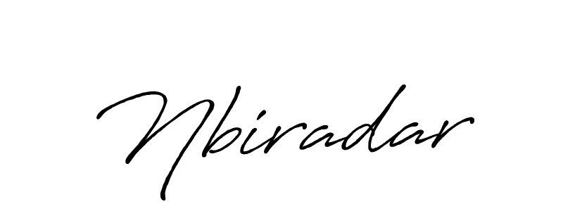 How to make Nbiradar name signature. Use Antro_Vectra_Bolder style for creating short signs online. This is the latest handwritten sign. Nbiradar signature style 7 images and pictures png