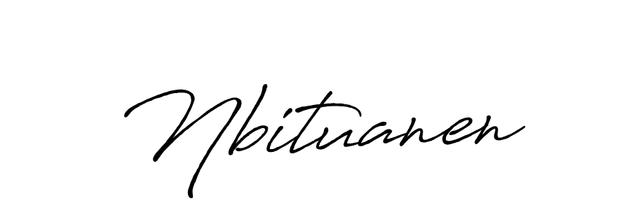 Make a beautiful signature design for name Nbituanen. With this signature (Antro_Vectra_Bolder) style, you can create a handwritten signature for free. Nbituanen signature style 7 images and pictures png