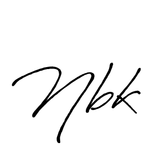 Also we have Nbk name is the best signature style. Create professional handwritten signature collection using Antro_Vectra_Bolder autograph style. Nbk signature style 7 images and pictures png