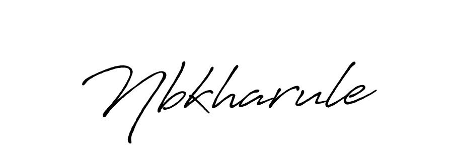 Nbkharule stylish signature style. Best Handwritten Sign (Antro_Vectra_Bolder) for my name. Handwritten Signature Collection Ideas for my name Nbkharule. Nbkharule signature style 7 images and pictures png
