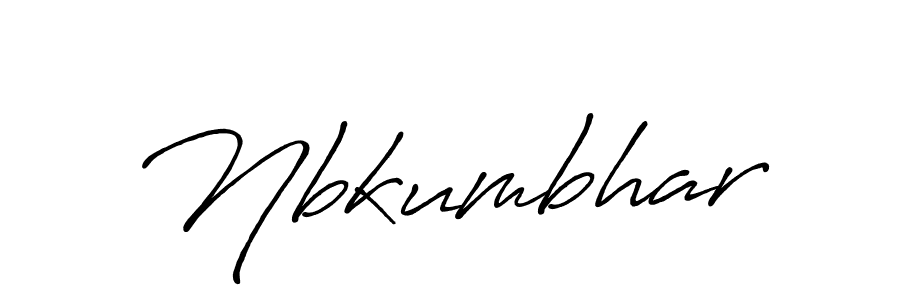 The best way (Antro_Vectra_Bolder) to make a short signature is to pick only two or three words in your name. The name Nbkumbhar include a total of six letters. For converting this name. Nbkumbhar signature style 7 images and pictures png