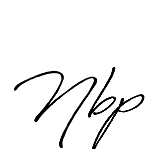 Design your own signature with our free online signature maker. With this signature software, you can create a handwritten (Antro_Vectra_Bolder) signature for name Nbp. Nbp signature style 7 images and pictures png