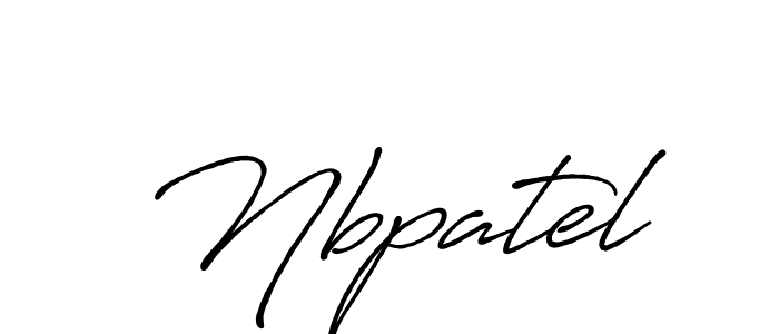 Also we have Nbpatel name is the best signature style. Create professional handwritten signature collection using Antro_Vectra_Bolder autograph style. Nbpatel signature style 7 images and pictures png