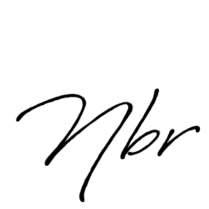 Design your own signature with our free online signature maker. With this signature software, you can create a handwritten (Antro_Vectra_Bolder) signature for name Nbr. Nbr signature style 7 images and pictures png