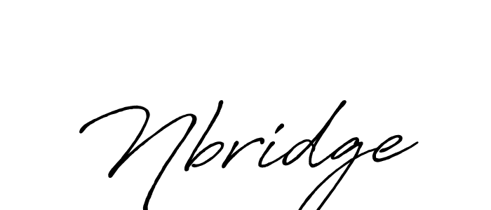 Also You can easily find your signature by using the search form. We will create Nbridge name handwritten signature images for you free of cost using Antro_Vectra_Bolder sign style. Nbridge signature style 7 images and pictures png