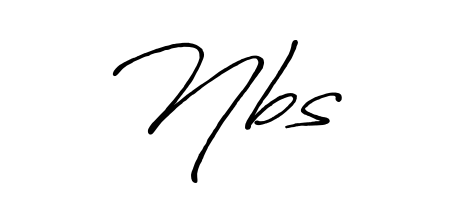 Get inspired by this graceful Antro_Vectra_Bolder signature style for name Nbs. Smooth loops and balanced proportions for everyday use. Nbs signature style 7 images and pictures png