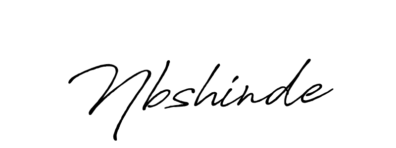 Use a signature maker to create a handwritten signature online. With this signature software, you can design (Antro_Vectra_Bolder) your own signature for name Nbshinde. Nbshinde signature style 7 images and pictures png