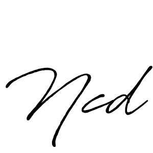 The best way (Antro_Vectra_Bolder) to make a short signature is to pick only two or three words in your name. The name Ncd include a total of six letters. For converting this name. Ncd signature style 7 images and pictures png