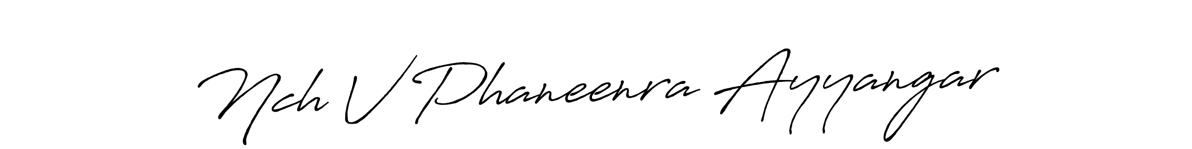 Similarly Antro_Vectra_Bolder is the best handwritten signature design. Signature creator online .You can use it as an online autograph creator for name Nch V Phaneenra Ayyangar. Nch V Phaneenra Ayyangar signature style 7 images and pictures png
