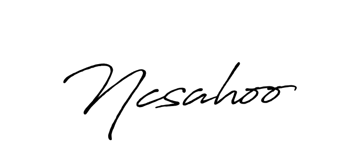 You should practise on your own different ways (Antro_Vectra_Bolder) to write your name (Ncsahoo) in signature. don't let someone else do it for you. Ncsahoo signature style 7 images and pictures png