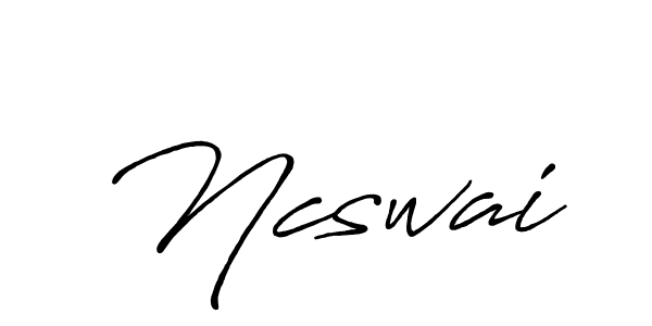 Create a beautiful signature design for name Ncswai. With this signature (Antro_Vectra_Bolder) fonts, you can make a handwritten signature for free. Ncswai signature style 7 images and pictures png