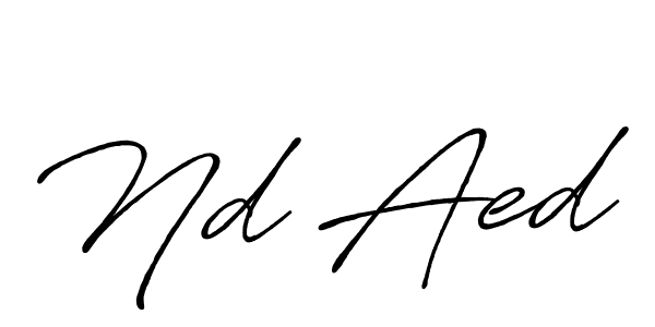 How to make Nd Aed signature? Antro_Vectra_Bolder is a professional autograph style. Create handwritten signature for Nd Aed name. Nd Aed signature style 7 images and pictures png