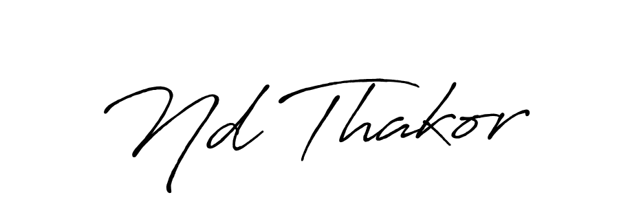 The best way (Antro_Vectra_Bolder) to make a short signature is to pick only two or three words in your name. The name Nd Thakor include a total of six letters. For converting this name. Nd Thakor signature style 7 images and pictures png