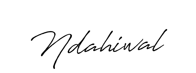 Use a signature maker to create a handwritten signature online. With this signature software, you can design (Antro_Vectra_Bolder) your own signature for name Ndahiwal. Ndahiwal signature style 7 images and pictures png