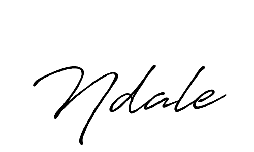 Ndale stylish signature style. Best Handwritten Sign (Antro_Vectra_Bolder) for my name. Handwritten Signature Collection Ideas for my name Ndale. Ndale signature style 7 images and pictures png