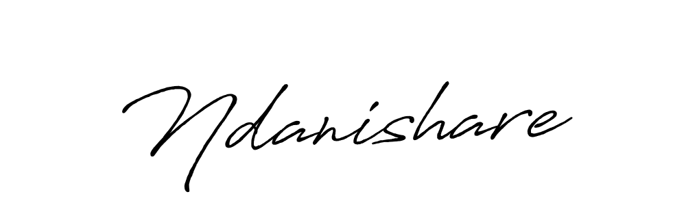 Use a signature maker to create a handwritten signature online. With this signature software, you can design (Antro_Vectra_Bolder) your own signature for name Ndanishare. Ndanishare signature style 7 images and pictures png