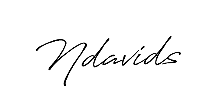 Create a beautiful signature design for name Ndavids. With this signature (Antro_Vectra_Bolder) fonts, you can make a handwritten signature for free. Ndavids signature style 7 images and pictures png