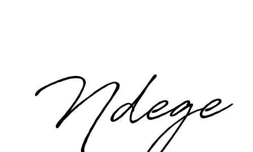 Design your own signature with our free online signature maker. With this signature software, you can create a handwritten (Antro_Vectra_Bolder) signature for name Ndege. Ndege signature style 7 images and pictures png