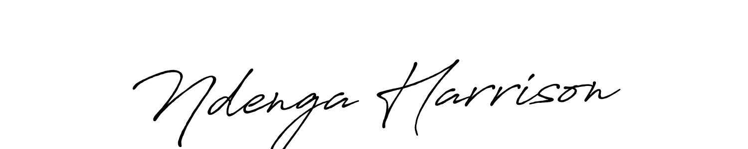 It looks lik you need a new signature style for name Ndenga Harrison. Design unique handwritten (Antro_Vectra_Bolder) signature with our free signature maker in just a few clicks. Ndenga Harrison signature style 7 images and pictures png