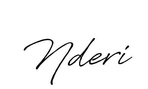 Design your own signature with our free online signature maker. With this signature software, you can create a handwritten (Antro_Vectra_Bolder) signature for name Nderi. Nderi signature style 7 images and pictures png