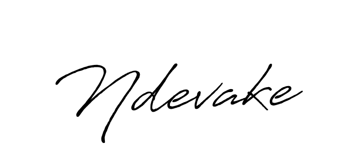 You should practise on your own different ways (Antro_Vectra_Bolder) to write your name (Ndevake) in signature. don't let someone else do it for you. Ndevake signature style 7 images and pictures png