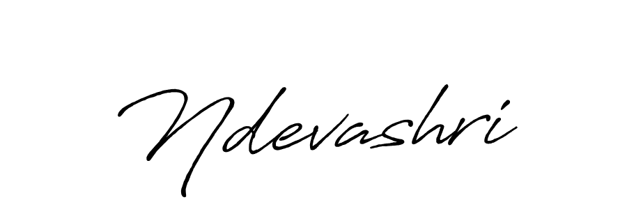 How to make Ndevashri name signature. Use Antro_Vectra_Bolder style for creating short signs online. This is the latest handwritten sign. Ndevashri signature style 7 images and pictures png
