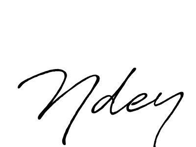 How to make Ndey signature? Antro_Vectra_Bolder is a professional autograph style. Create handwritten signature for Ndey name. Ndey signature style 7 images and pictures png