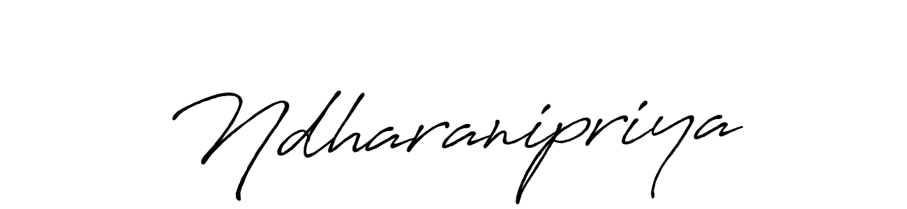 It looks lik you need a new signature style for name Ndharanipriya. Design unique handwritten (Antro_Vectra_Bolder) signature with our free signature maker in just a few clicks. Ndharanipriya signature style 7 images and pictures png