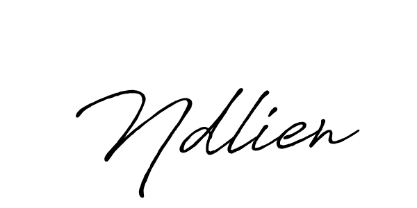 Make a beautiful signature design for name Ndlien. With this signature (Antro_Vectra_Bolder) style, you can create a handwritten signature for free. Ndlien signature style 7 images and pictures png