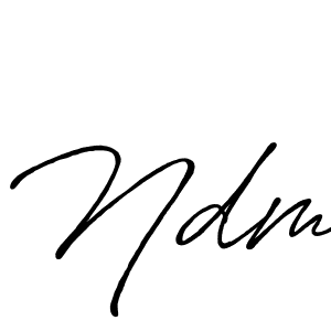 Also You can easily find your signature by using the search form. We will create Ndm name handwritten signature images for you free of cost using Antro_Vectra_Bolder sign style. Ndm signature style 7 images and pictures png