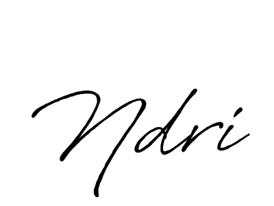 Also we have Ndri name is the best signature style. Create professional handwritten signature collection using Antro_Vectra_Bolder autograph style. Ndri signature style 7 images and pictures png