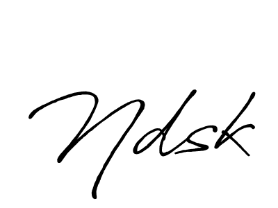 Also You can easily find your signature by using the search form. We will create Ndsk name handwritten signature images for you free of cost using Antro_Vectra_Bolder sign style. Ndsk signature style 7 images and pictures png