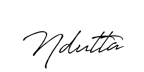 Design your own signature with our free online signature maker. With this signature software, you can create a handwritten (Antro_Vectra_Bolder) signature for name Ndutta. Ndutta signature style 7 images and pictures png